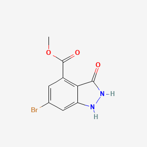 molecular formula C9H7BrN2O3 B1648006 Methyl 6-bromo-3-oxo-1,2-dihydroindazole-4-carboxylate 
