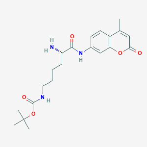molecular formula C21H29N3O5 B164807 H-Lys(Boc)-AMC CAS No. 222037-62-9