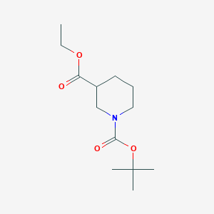 molecular formula C13H23NO4 B164811 Ethyl 1-Boc-3-piperidinecarboxylate CAS No. 130250-54-3