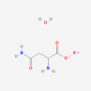 molecular formula C4H9KN2O4 B1648138 Potassium;2,4-diamino-4-oxobutanoate;hydrate 