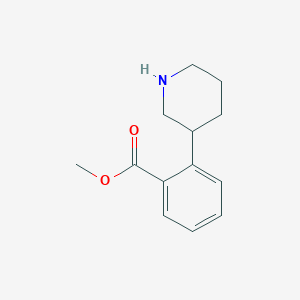 molecular formula C13H17NO2 B1648146 Methyl 2-(piperidin-3-yl)benzoate 