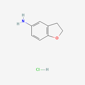 molecular formula C8H10ClNO B1648174 2,3-Dihydro-1-benzofuran-5-amine hydrochloride CAS No. 1093403-66-7