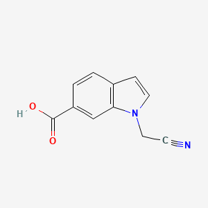 molecular formula C11H8N2O2 B1648179 1-(Cyanomethyl)-1H-indole-6-carboxylic acid CAS No. 885266-70-6
