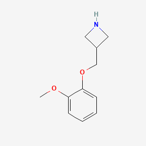 molecular formula C11H15NO2 B1648220 3-[(2-Methoxyphenoxy)methyl]azetidine 