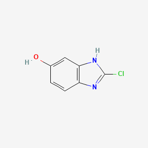 molecular formula C7H5ClN2O B1648249 2-chloro-1H-benzo[d]imidazol-5-ol 