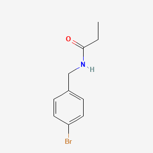 N-[(4-bromophenyl)methyl]propanamide