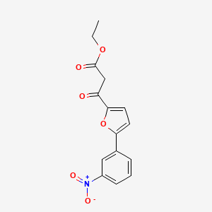 Ethyl-2-[5-(3-nitrophenyl)]furoyl-acetate