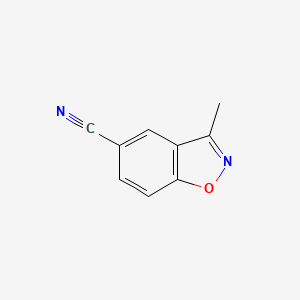 B1648317 3-Methylbenzo[d]isoxazole-5-carbonitrile CAS No. 267875-57-0