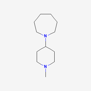 molecular formula C12H24N2 B1648337 1-(1-Methylpiperidin-4-yl)azepane CAS No. 1394306-52-5