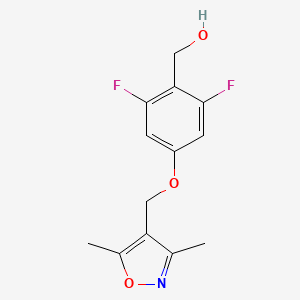 4-[(3,5-Dimethyl-4-isoxazolyl)methoxy]-2,6-difluorobenzenemethanol