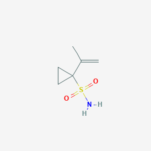 molecular formula C6H11NO2S B1648407 1-(Prop-1-en-2-yl)cyclopropane-1-sulfonamide 
