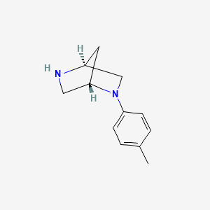 molecular formula C12H16N2 B1648420 (1S,4S)-2-(4-Methylphenyl)-2,5-diazabicyclo[2.2.1]heptane 