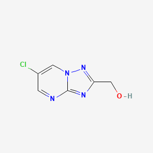 molecular formula C6H5ClN4O B1648434 (6-Chloro-[1,2,4]triazolo[1,5-a]pyrimidin-2-yl)methanol 