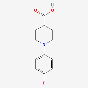 molecular formula C12H14FNO2 B1648437 1-(4-Fluorophenyl)-4-piperidinecarboxylic acid 