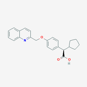 molecular formula C23H23NO3 B164845 Veliflapon CAS No. 128253-31-6