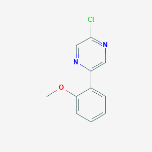 molecular formula C11H9ClN2O B1648458 2-Chloro-5-(2-methoxyphenyl)pyrazine CAS No. 412924-03-9
