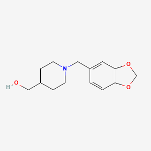 molecular formula C14H19NO3 B1648472 (1-Benzo[1,3]dioxol-5-ylmethylpiperidin-4-yl)methanol 