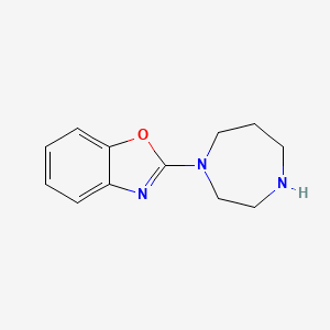 molecular formula C12H15N3O B1648478 2-(1,4-Diazepan-1-yl)benzo[d]oxazole CAS No. 159731-55-2