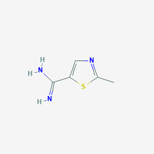molecular formula C5H7N3S B1648491 2-Methylthiazole-5-carboxamidine 
