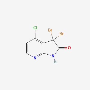 3,3-Dibromo-4-chloro-1H-pyrrolo[2,3-b]pyridin-2(3H)-one