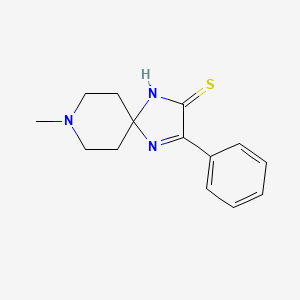 8-Methyl-3-phenyl-1,4,8-triazaspiro[4.5]dec-3-ene-2-thione