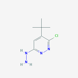 molecular formula C8H13ClN4 B1648530 1-(5-Tert-butyl-6-chloropyridazin-3-yl)hydrazine 