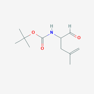 molecular formula C11H19NO3 B1648532 tert-butyl N-(4-methyl-1-oxopent-4-en-2-yl)carbamate 