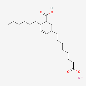 molecular formula C21H35KO4 B1648574 Potassium 5-carboxy-4-hexylcyclohex-2-ene-1-octanoate CAS No. 56453-06-6