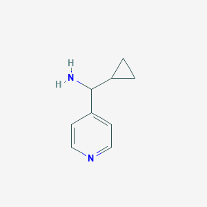 molecular formula C9H12N2 B164876 1-Cyclopropyl-1-(4-pyridyl)methylamine CAS No. 1270506-12-1