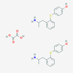 molecular formula C32H36N2O6S2 B164878 2-((2-(2-Aminopropyl)phenyl)thio)phenol ethanedioate (2:1) (salt) CAS No. 128959-33-1