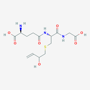 molecular formula C14H23N3O7S B164886 S-(2-Hydroxy-3-buten-1-yl)glutathione CAS No. 133872-48-7
