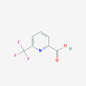 molecular formula C7H4F3NO2 B164889 6-(Trifluoromethyl)pyridine-2-carboxylic acid CAS No. 131747-42-7