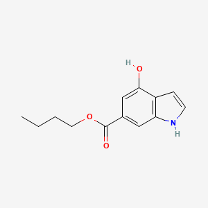 molecular formula C13H15NO3 B1648890 butyl 4-hydroxy-1H-indole-6-carboxylate 