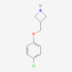 molecular formula C10H12ClNO B1648902 3-(4-Chloro-phenoxymethyl)-azetidine 