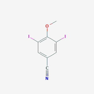 molecular formula C8H5I2NO B164895 3,5-Diiodo-4-methoxybenzonitrile CAS No. 3336-40-1