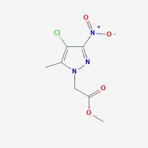 molecular formula C7H8ClN3O4 B1648959 methyl (4-chloro-5-methyl-3-nitro-1H-pyrazol-1-yl)acetate CAS No. 1171645-95-6