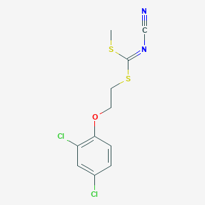 molecular formula C11H10Cl2N2OS2 B1648995 [2-(2,4-Dichlorophenoxy)ethyl]methyl-cyanocarbonimidodithioate 