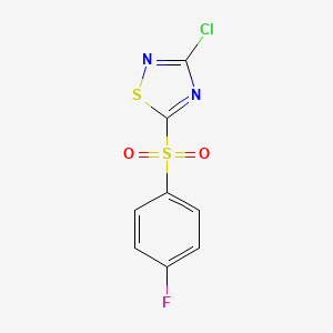 3-Chloro-5-(4-fluorophenylsulfonyl)-1,2,4-thiadiazole