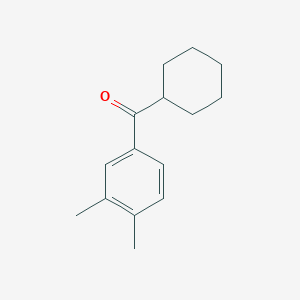 molecular formula C15H20O B164905 CYCLOHEXYL 3,4-DIMETHYLPHENYL KETONE CAS No. 133047-84-4