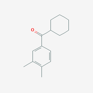 molecular formula C15H20O B164905 环己基(3,4-二甲基苯基)甲酮 CAS No. 133047-84-4