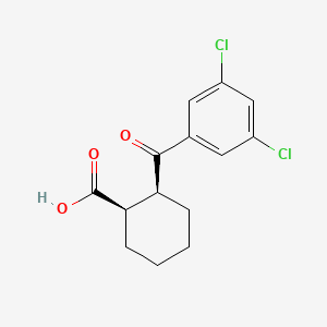 cis-2-(3,5-Dichlorobenzoyl)cyclohexane-1-carboxylic acid