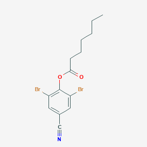 molecular formula C14H15Br2NO2 B164906 Bromoxynil heptanoate CAS No. 56634-95-8