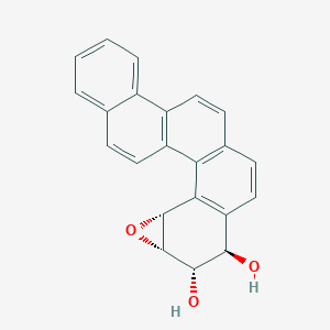molecular formula C22H16O3 B164907 r-9,t-10-Dihydroxy-c-11,12-oxy-9,10,11,12-tetrahydrobenzo(c)chrysene CAS No. 139237-88-0