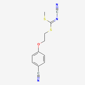 [2-(4-Cyanophenoxy)ethyl]methyl-cyanocarbonimidodithioate