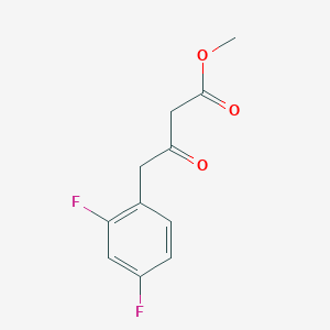 molecular formula C11H10F2O3 B1649086 Methyl 4-(2,4-difluorophenyl)-3-oxobutanoate 