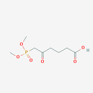 B164909 6-Dimethoxyphosphoryl-5-oxohexanoic acid CAS No. 130121-24-3