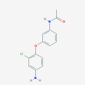 molecular formula C14H13ClN2O2 B1649092 N-[3-(4-Amino-2-chlorophenoxy)phenyl]acetamide CAS No. 946729-76-6