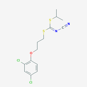 molecular formula C14H16Cl2N2OS2 B1649099 [3-(2,4-Dichlorophenoxy)propyl]isopropyl-cyanocarbonimidodithioate 