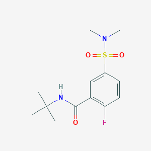molecular formula C13H19FN2O3S B1649104 n-(Tert-butyl)-5-(n,n-dimethylsulfamoyl)-2-fluorobenzamide 