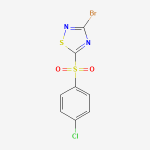 3-Bromo-5-(4-chlorophenylsulfonyl)-1,2,4-thiadiazole